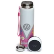 Volkswagen Transporter VW T1 thermo palack, digitális hőmérővel, Summer Love Pink színben