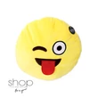 Emoji párna - nyelvnyújtós 35 cm	