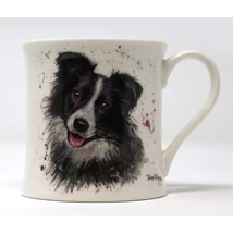 Border Collie porcelán bögre