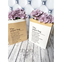 Élethű hortenzia csokor - halvány lila színű, dísztasakban