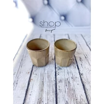 Kerámia bögre szett, 2 db-os, krém színben