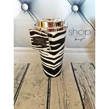 Zebra mintás utazó bögre