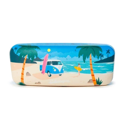 Volkswagen Transporter VW T1 - Szemüvegtok- Waves - kék