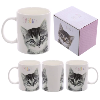 MEOW - cuki cicás bögre